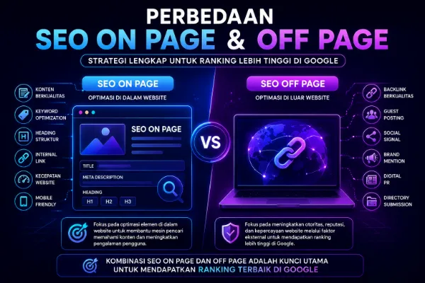 Perbedaan SEO On Page dan Off Page