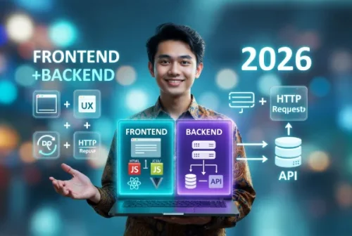 cara kerja backend dan frontend